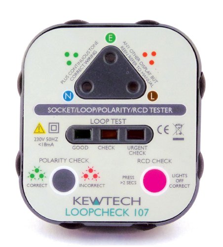 Voltick UK 3 Pin 13 AMP 240V Mains Socket Tester With RCD Test Function Polarity 